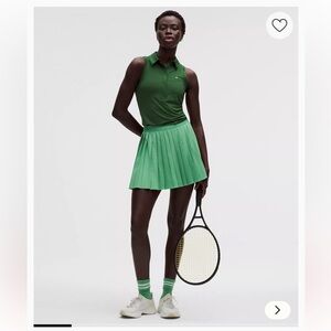 lululemon athletica Emerald Green Pleated Tennis Skirt
